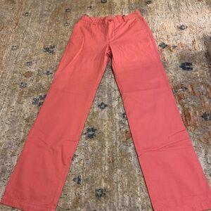 Vineyard Vines Pants Mens 30x34 Pink Chino Cotton Straight Leg Casual Flat Front